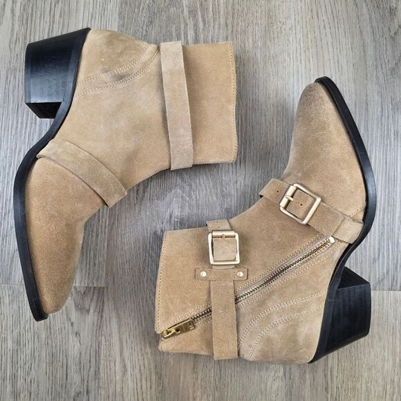All Saints Lior Suede Ankle Boots Size 37 - Picture 5 of 13
